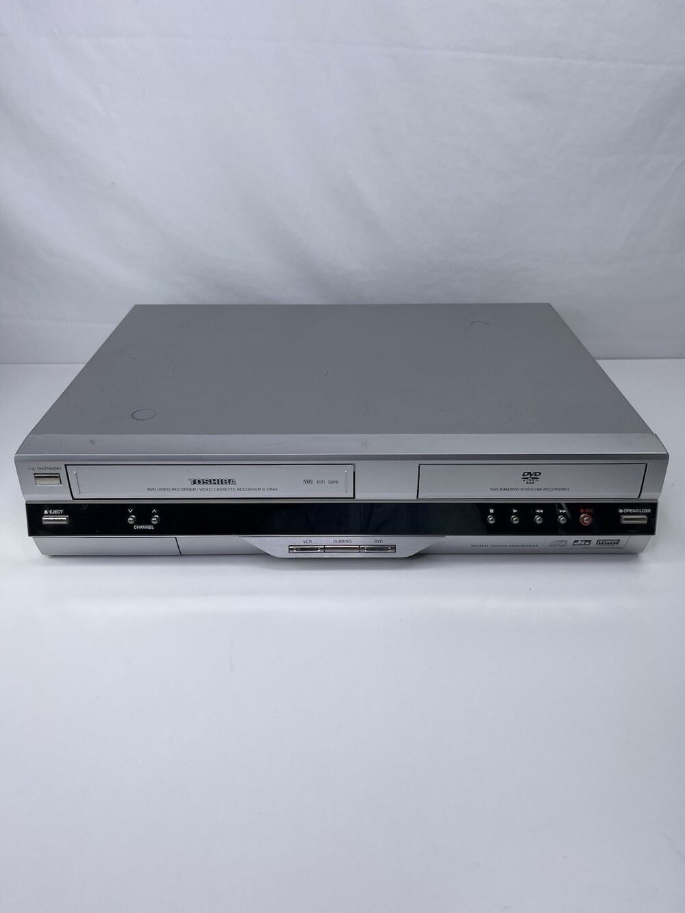 Toshiba D-VR4XSU DVD Recorder VCR VHS Combo Player Dubbing Tested Works